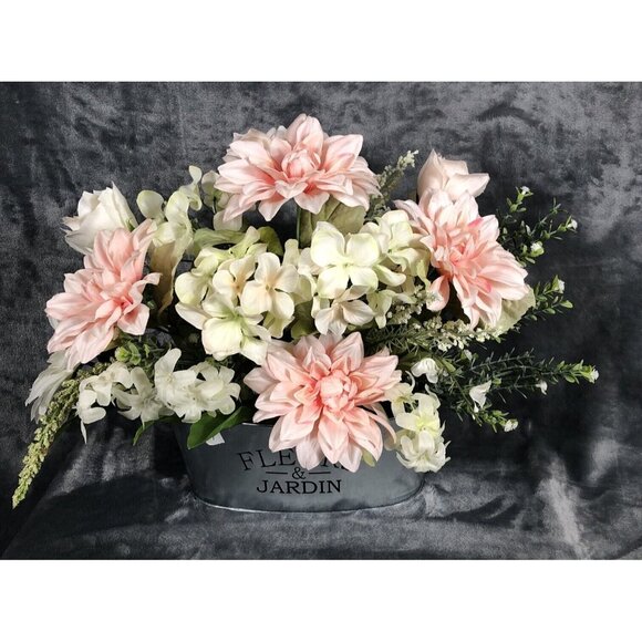 Handmade Other - Atrificial Flower Arrangement Spring Home Decor Centerpiece Handmade Faux Accent